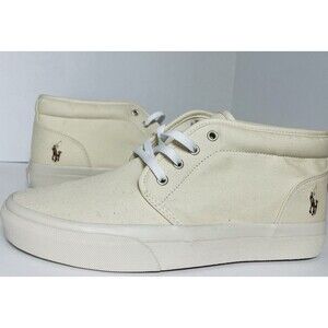 Polo Ralph Lauren Keaton Chukka Boot Sneaker Men’s 9 Ecru Beige